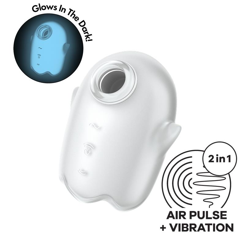 SATISFYER Glowing Ghost Succionador Brilla en la Oscuridad