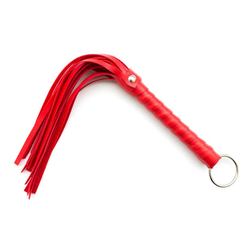 LATETOBED BDSM LINE Mini Flogger 28 cm Red