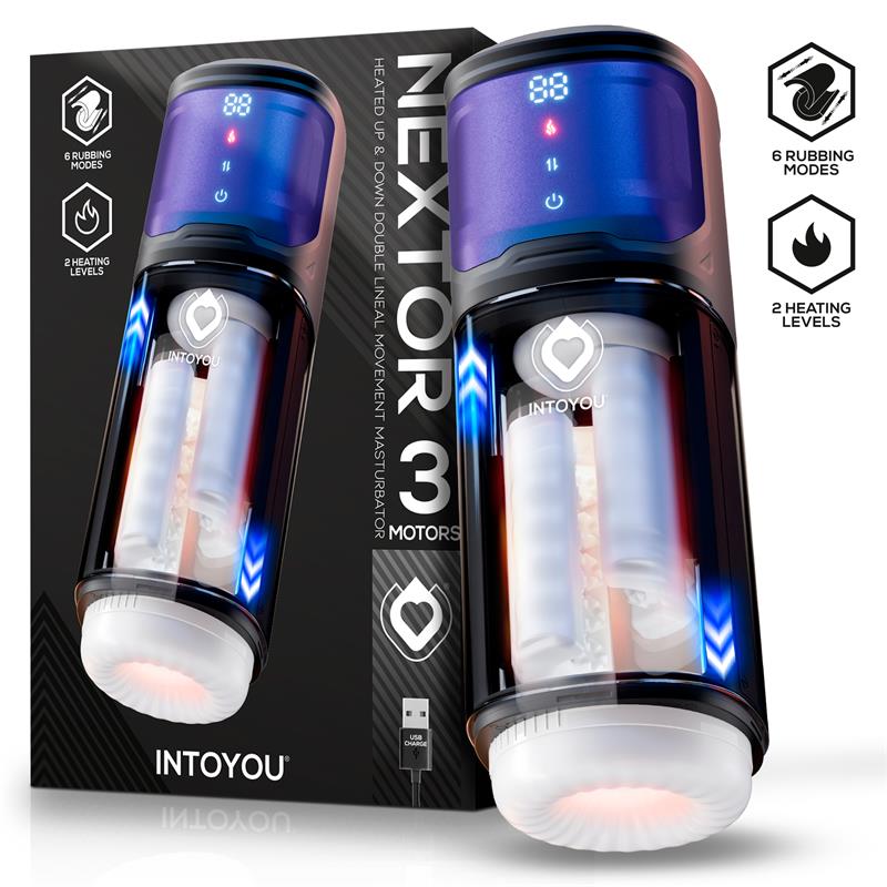 INTOYOU Nextor Masturbador Automático Avanzado, Función Fricción y Calor
