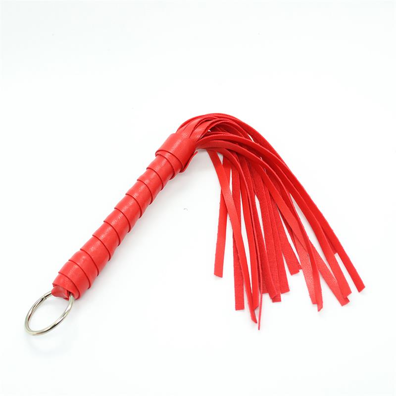 LATETOBED BDSM LINE Mini Flogger 28 cm Red - Imagen 3