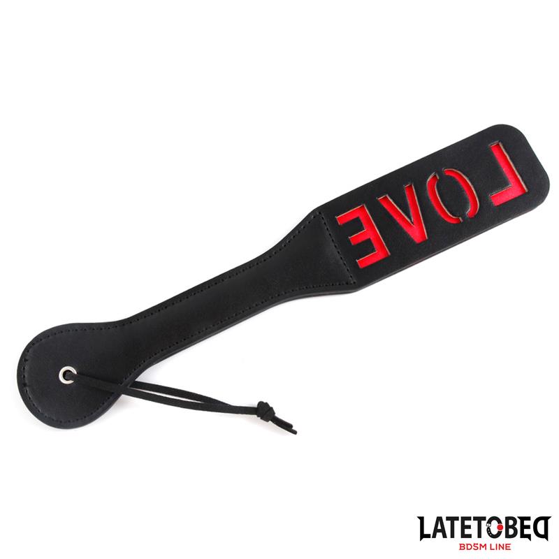 LATETOBED BDSM LINE Pala Doble Capa Lema LOVE 32 cm - Imagen 2