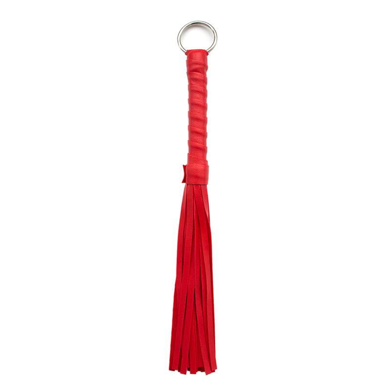 LATETOBED BDSM LINE Mini Flogger 28 cm Red - Imagen 4