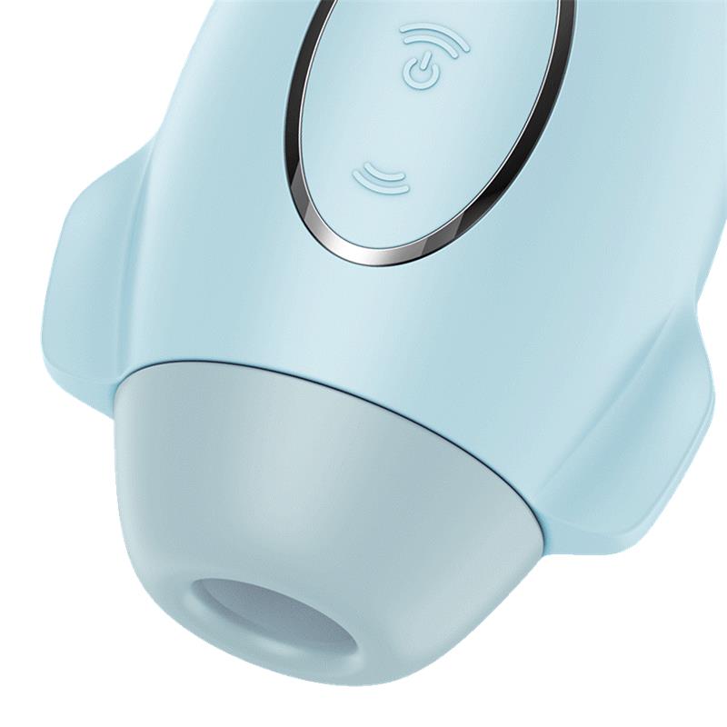 SATISFYER Mission Control Succionador y Vibrador Azul - Imagen 4