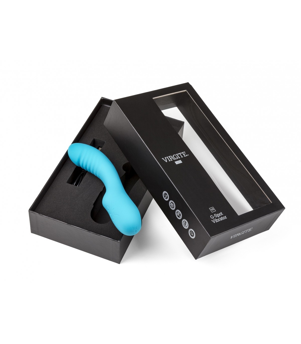 VIBRADOR RECARGABLE V5 AZUL - Imagen 4